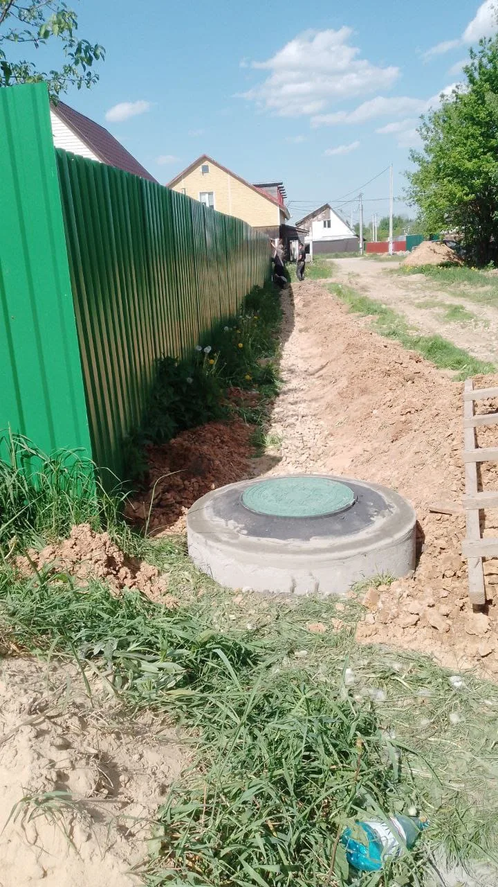 Готовый колодец у дома в Домодедовского района